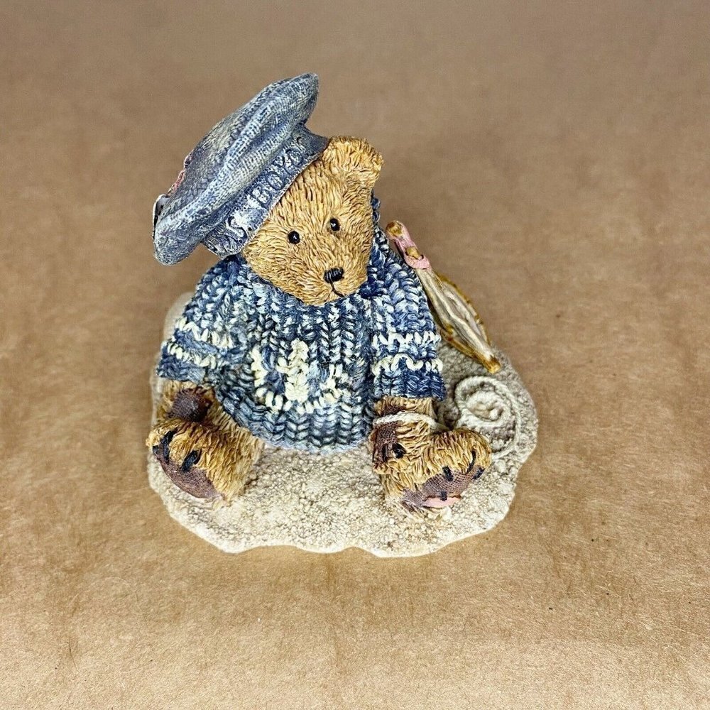 Boyds Bears Bearstone Resin Figurine #2012 Christian by the Sea 1993 Retired